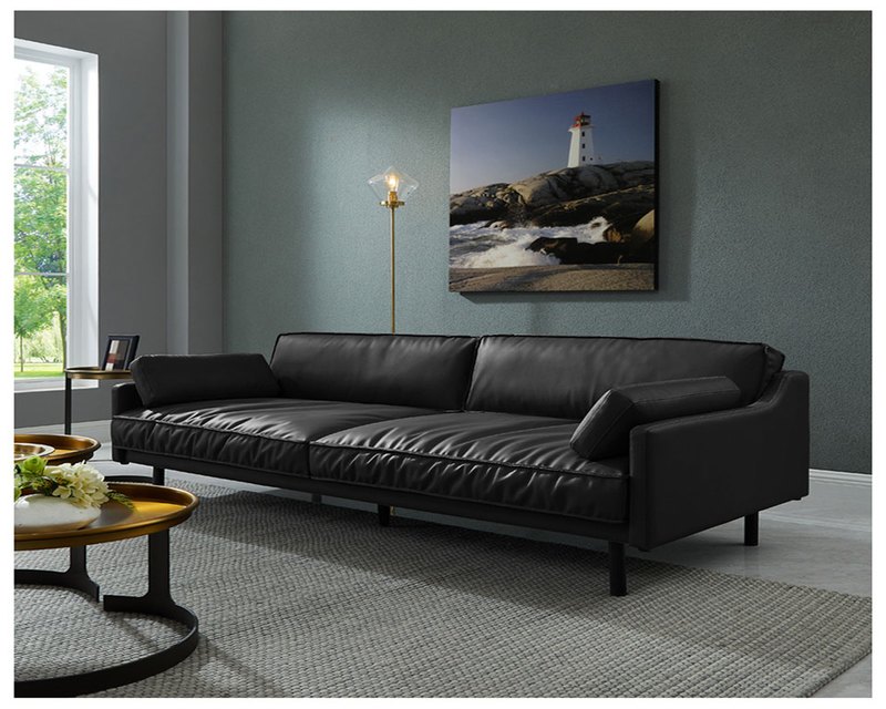 凡賽堤三人座真皮沙發(兩色)