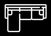 L型布沙發